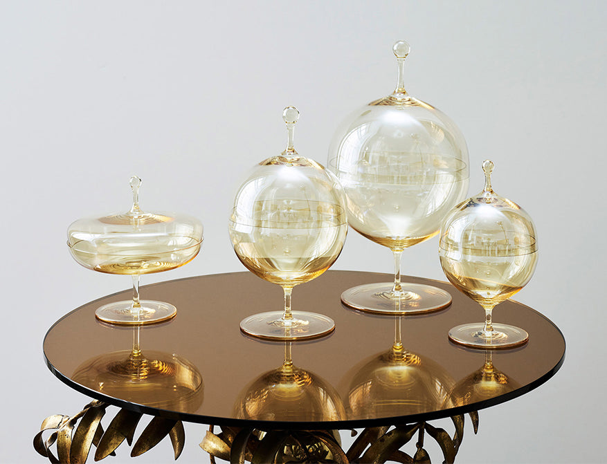 Kugeldose Goldlüster von Lobmeyr