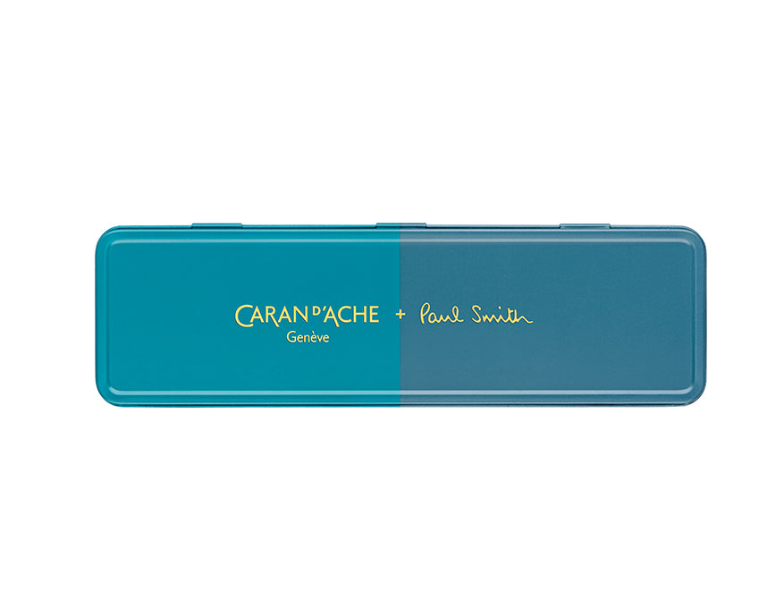Caran d'Ache Kugelschreiber Cyan/Steel von Paul Smith