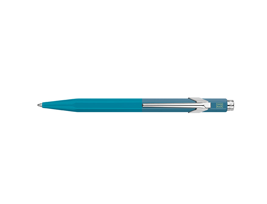 Caran d'Ache Kugelschreiber Cyan/Steel von Paul Smith