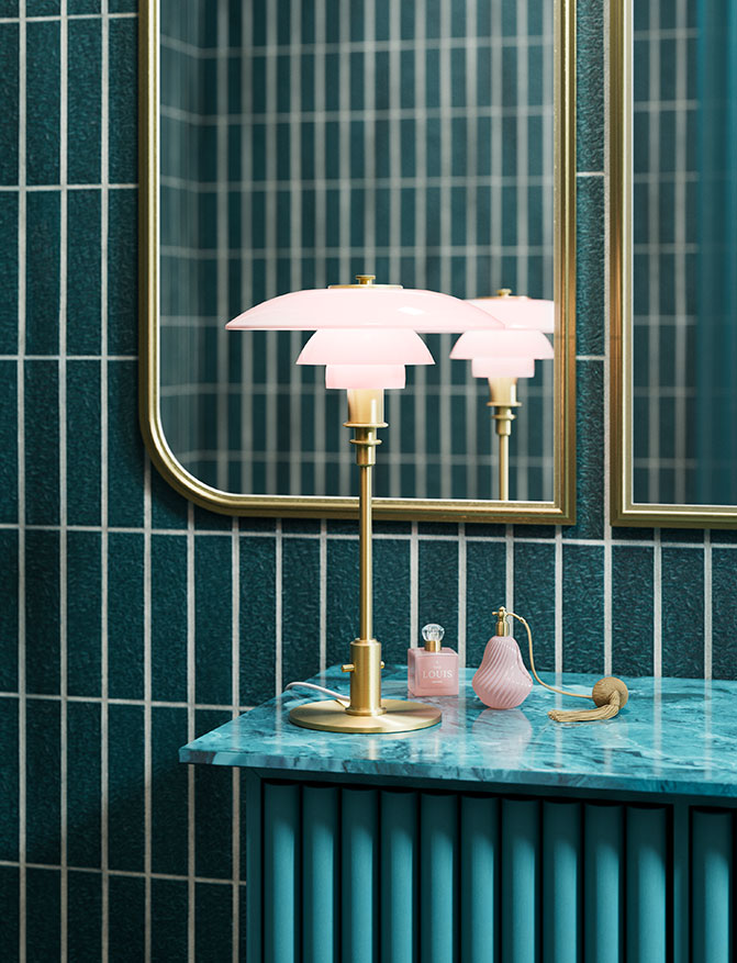 Tischleuchte PH 3/2 Pale Rose