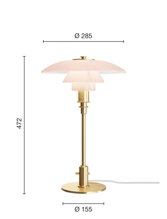 Tischleuchte PH 3/2 Pale Rose
