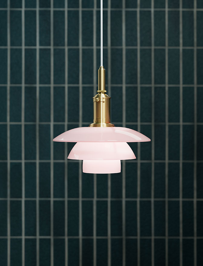Pendelleuchte PH 3/3 Pale Rose