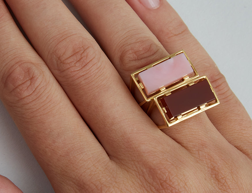 Ring Diaspro Pink Opal von Aliita