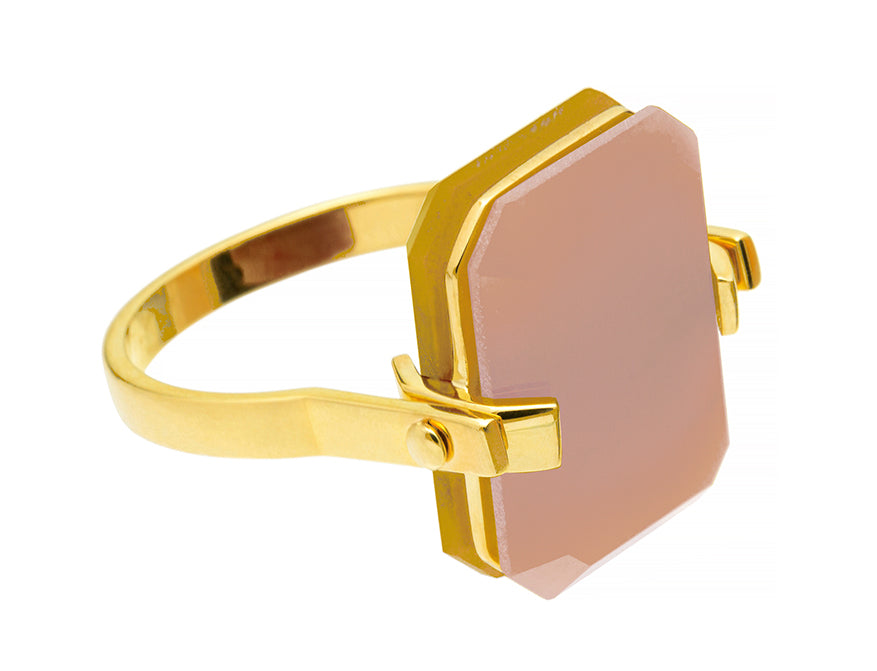 Ring Sandwich Pink Opal Yellow Jade von Aliita