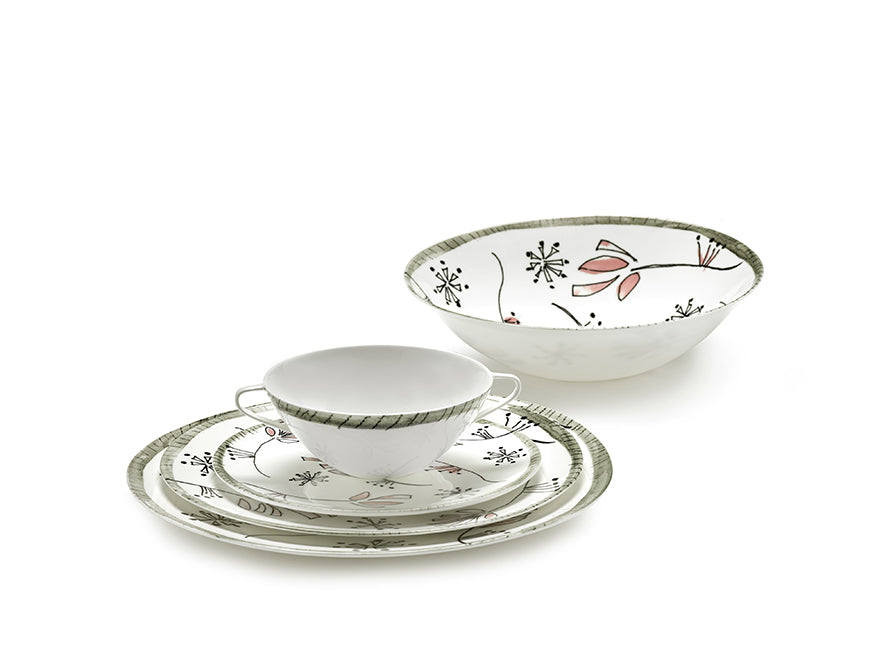 Set aus 2 Bowls L Fiore Rosa
