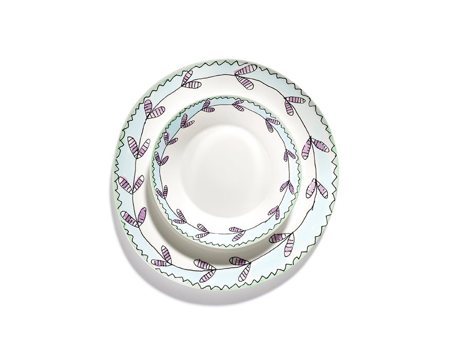 Set aus 2 Tellern M Blossom Milk