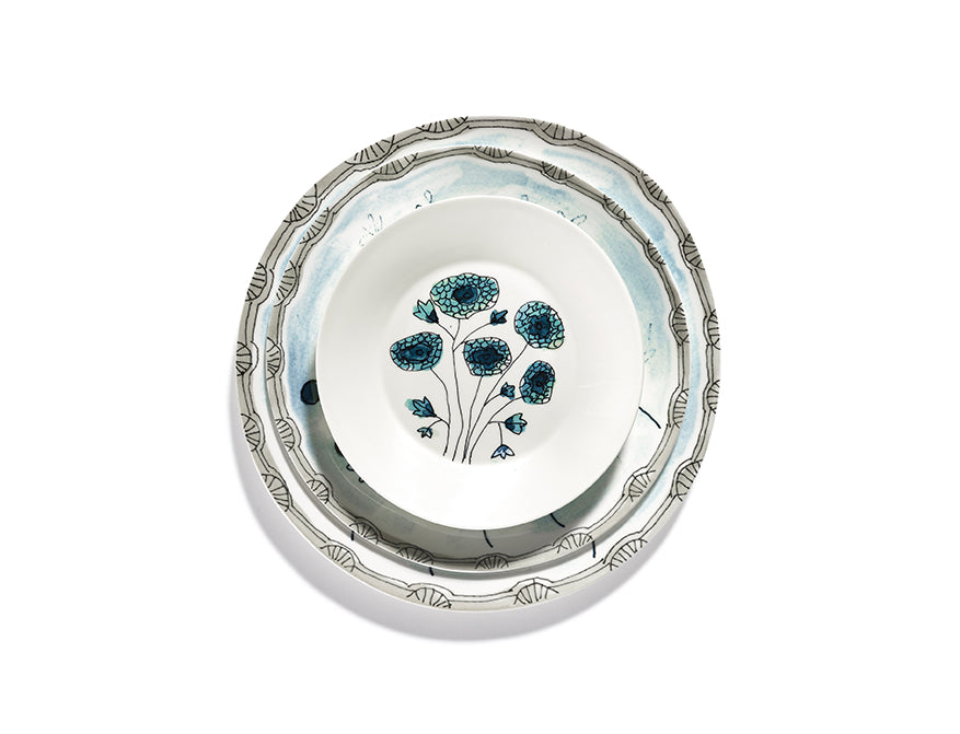 Set aus 2 tiefen Tellern S Anemone Vaniglia