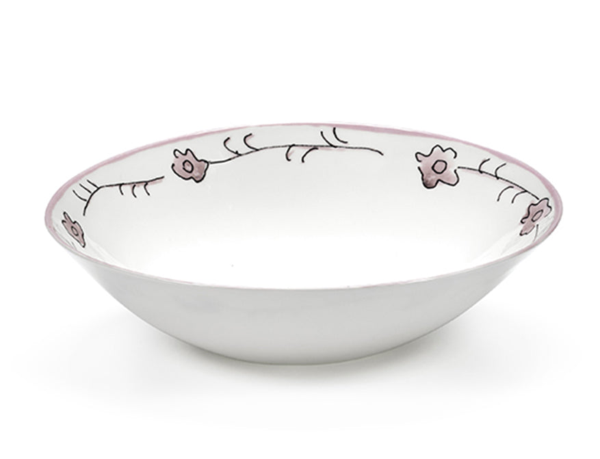 Set aus 2 niedrigen Bowls L Dark Viola