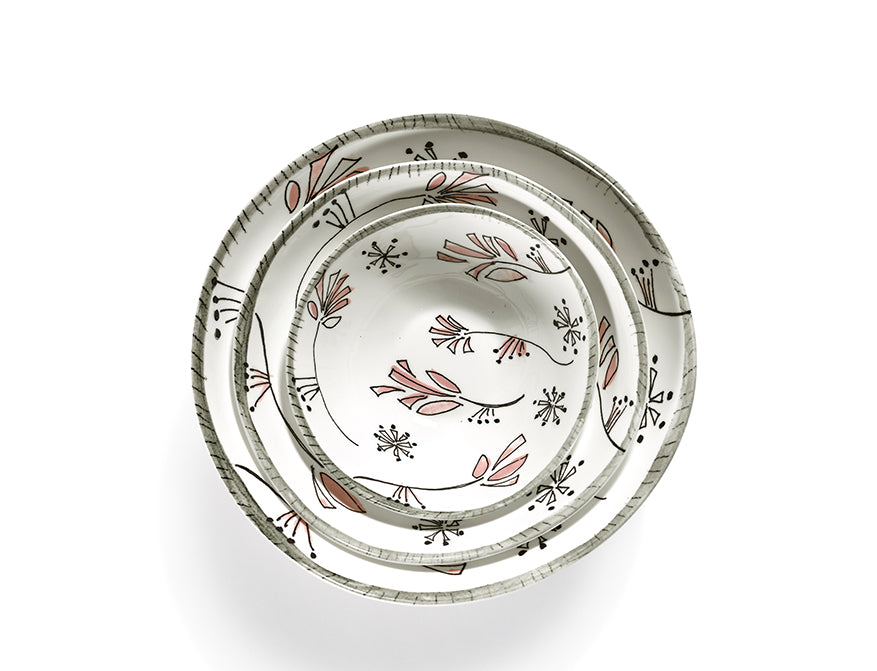 Set aus 2 Bowls L Fiore Rosa