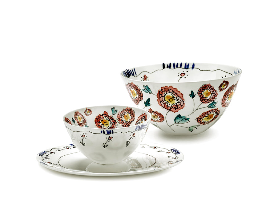 Set aus 2 Bowls L Anemone Milk