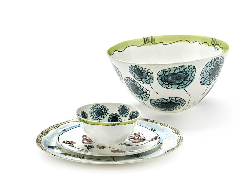 Serving Bowl L Anemone Vaniglia