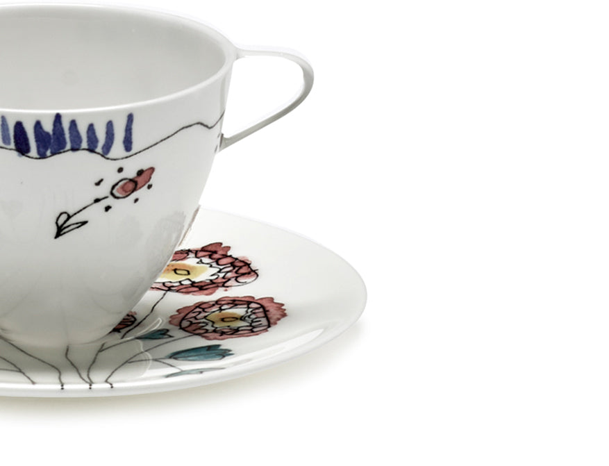 Set aus 2 Kaffeetassen Anemone Milk