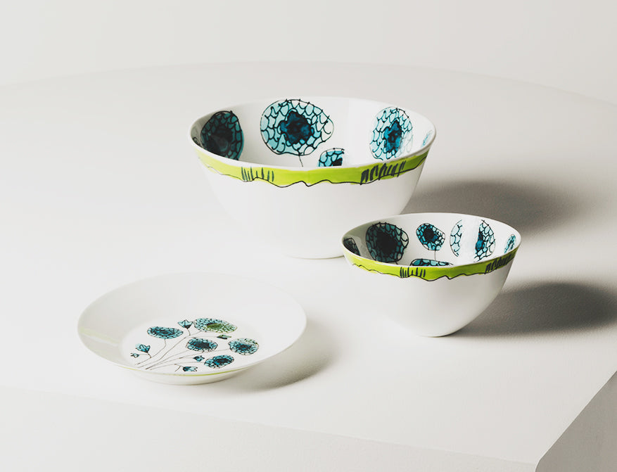 Set aus 2 Bowls S Anemone Vaniglia