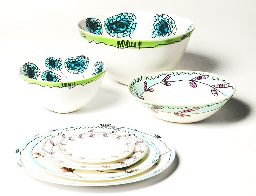 Serving Bowl M Anemone Vaniglia