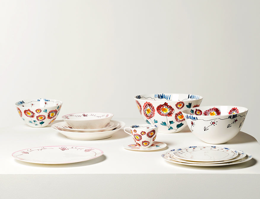 Set aus 2 Bowls L Anemone Milk