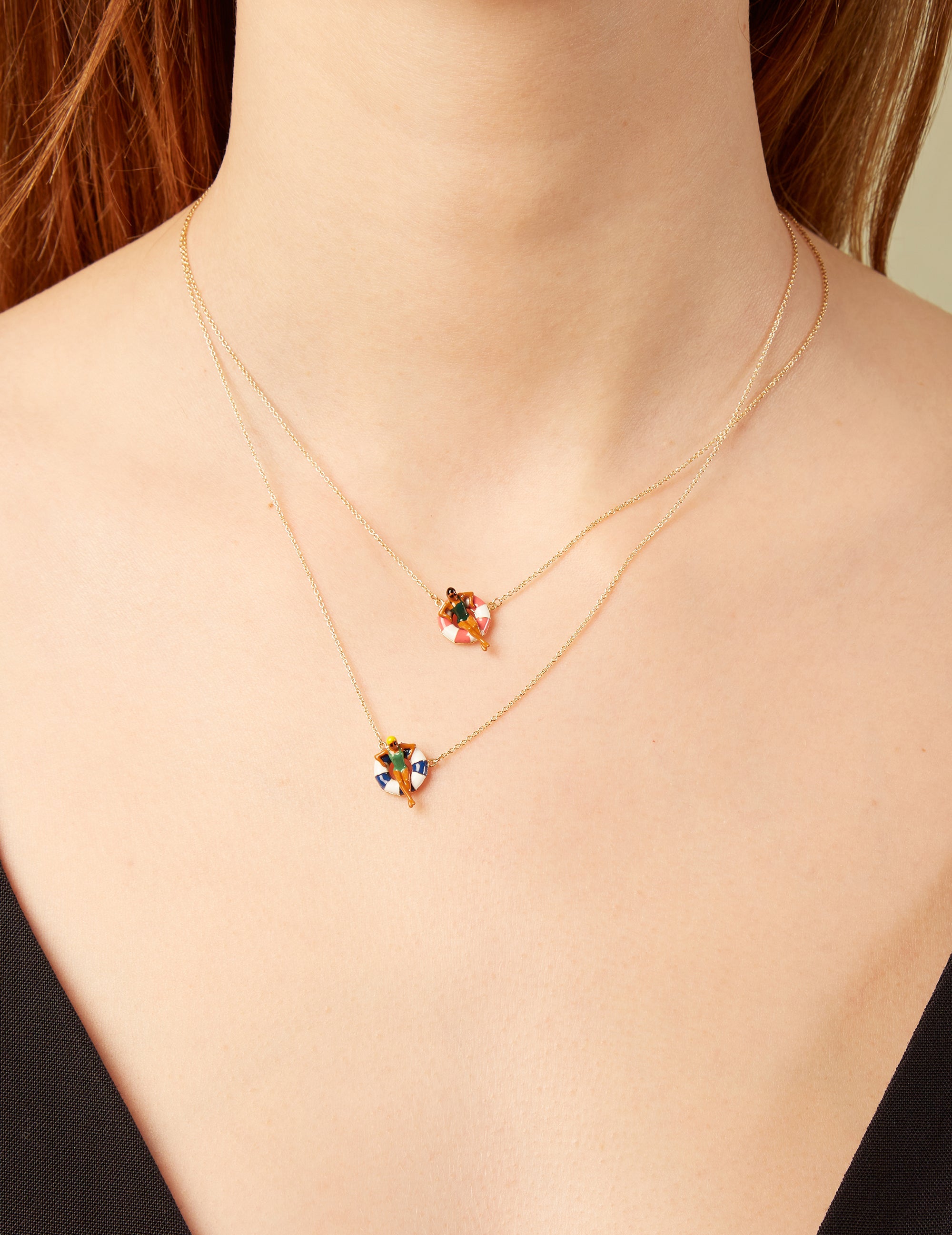 Halskette Flotadora Pink von Aliita