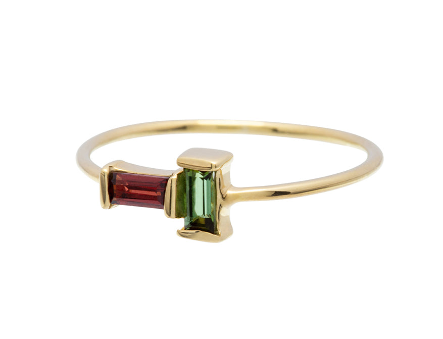 Ring Rolo Garnet Turmalin Grün von Aliita