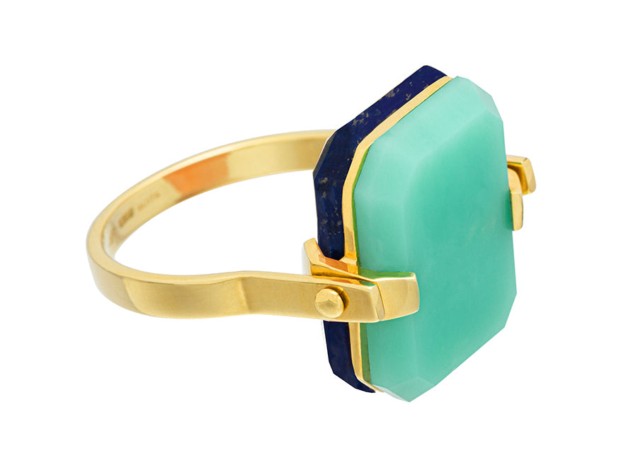 Ring Sandwich Crisopas Lapis Lazuli von Aliita