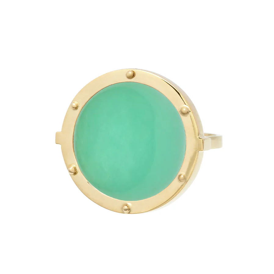 Ring Oblo Chysoprase von Aliita