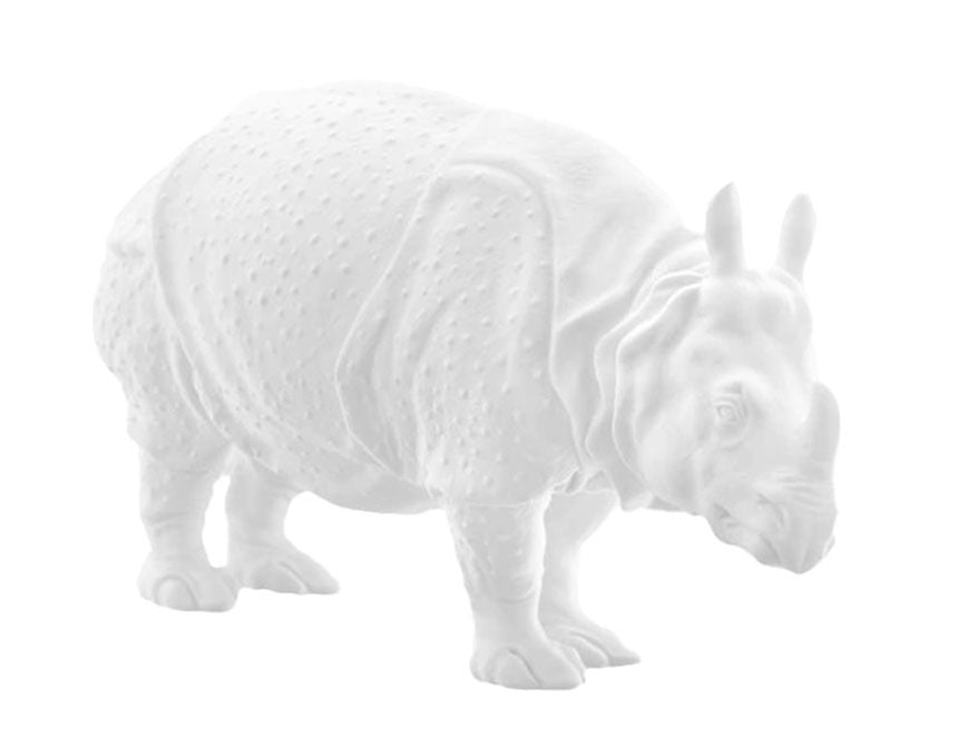 Rhinozeros Clara Biskuitporzellan